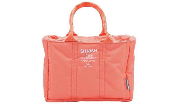 Smash Coral Quilted Lunch Bag