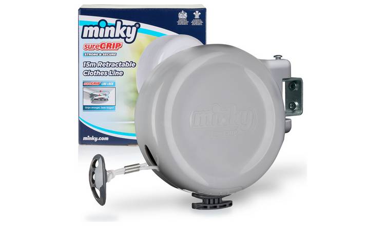 Minky Automatic Retractable Washing Line 15m Vileda Cordomatic