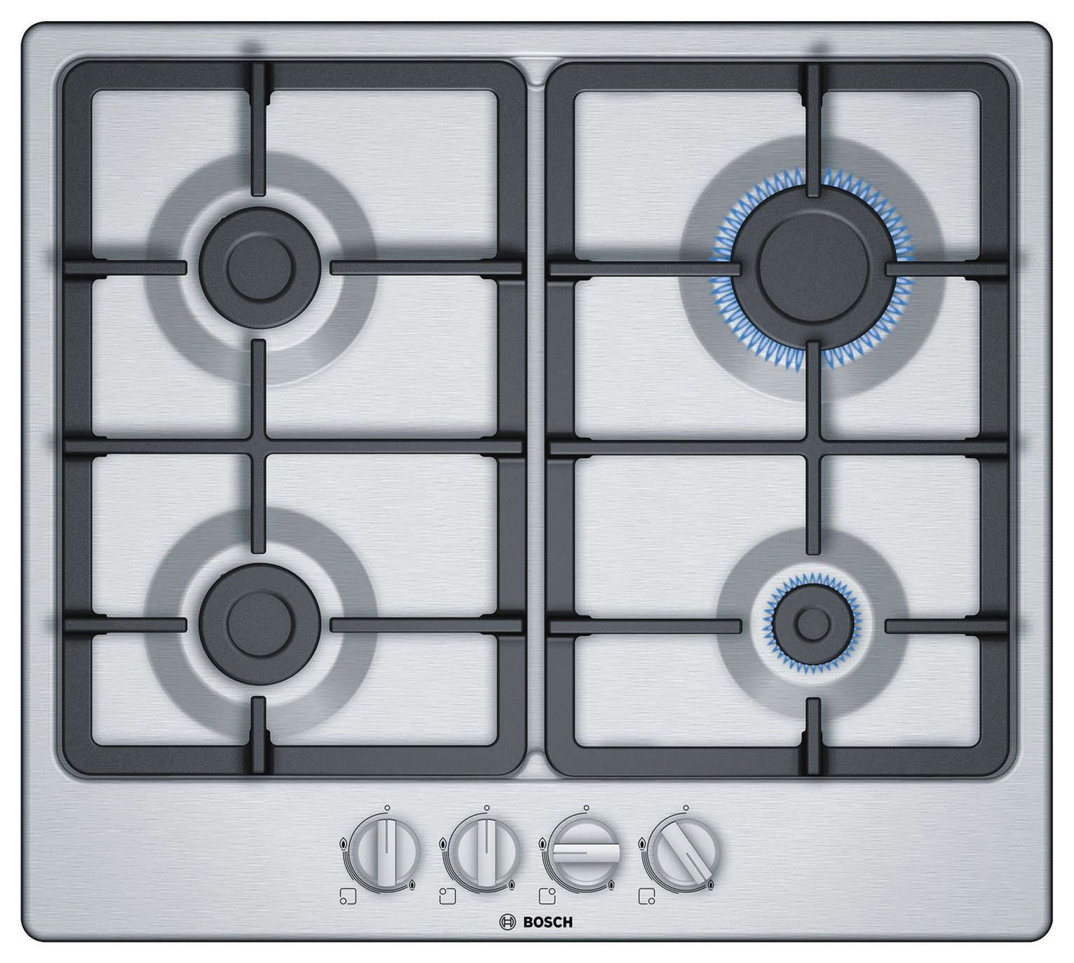 Bosch PGP6B5B90 60cm Gas Hob - Stainless Steel