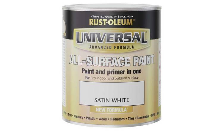 Rust-Oleum Universal All-Surface Satin Paint 750ml - White