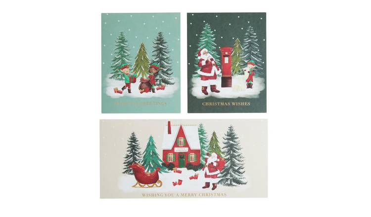 Comic Relief Pack of 20 Santa & Elves Christmas Cards