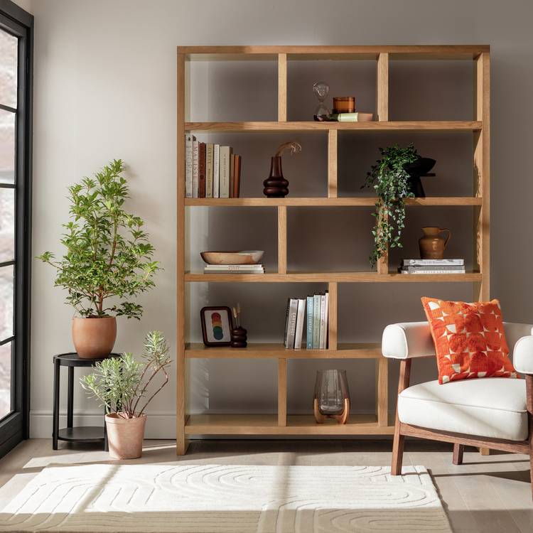 Habitat Hopkins Tall Bookcase - Oak 0