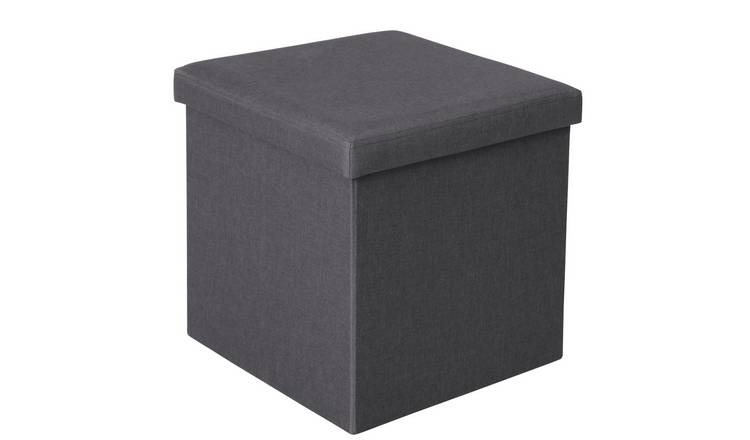 Argos Home Small Fabric Ottoman - Grey