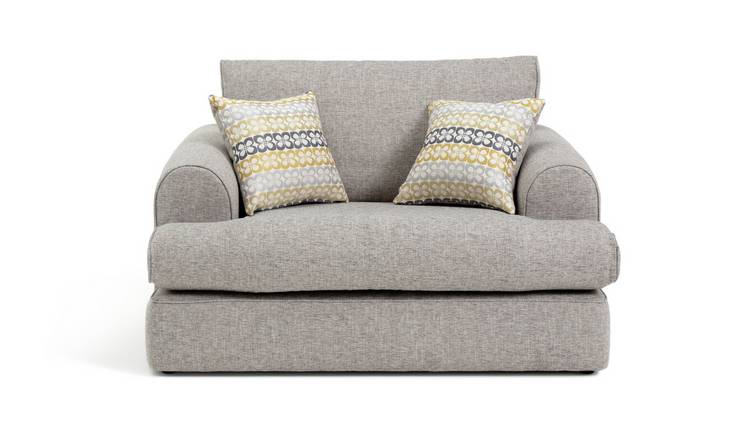 Buy Argos Home Atticus Fabric Cuddle Chair Grey Armchairs And