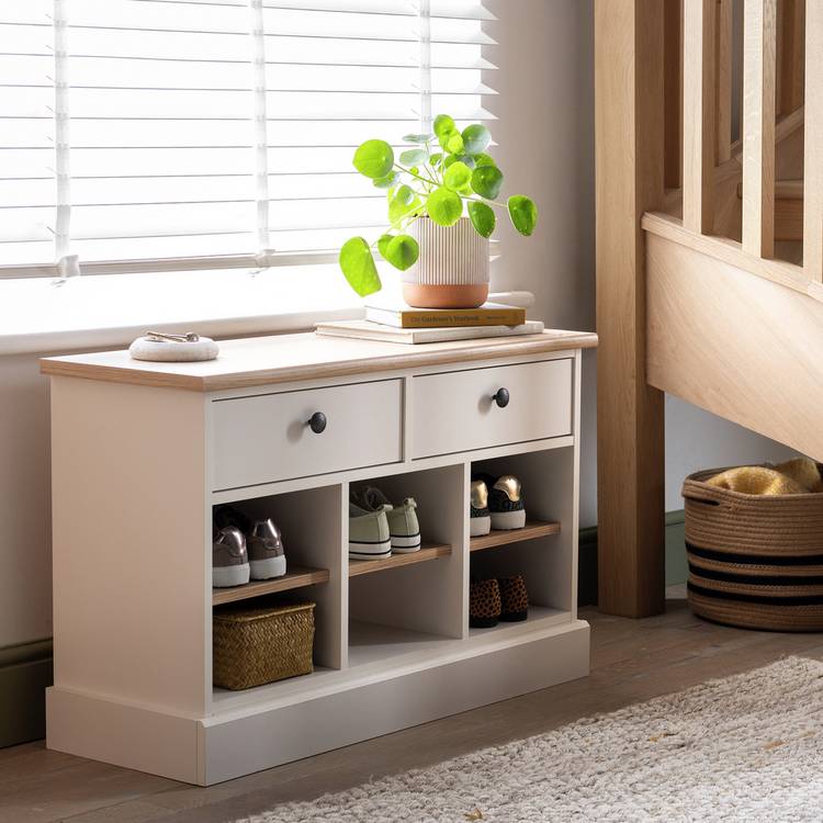 Argos Home Winchester Shoe Storage Bench - Cream 0