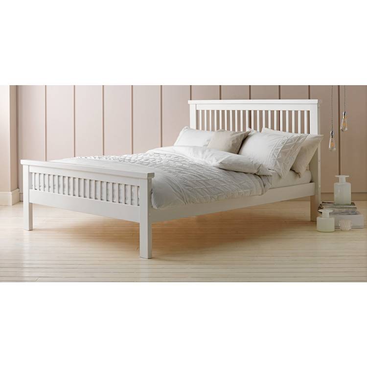 Argos Home Aubrey Superking Wooden Bed Frame - White 0