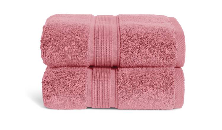 Habitat Supersoft 2 Pack Hand Towel - Rose