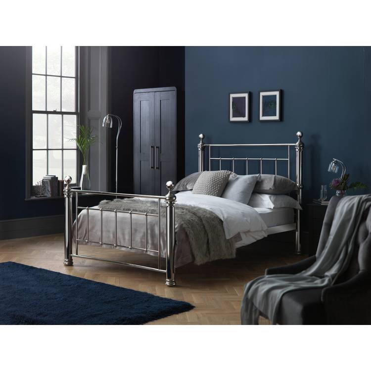 Argos Home Mayfair Double Metal Bed Frame - Chrome 0