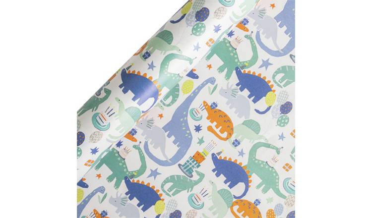 Argos Home Roll of Dinosaur Wrapping Paper - 10m