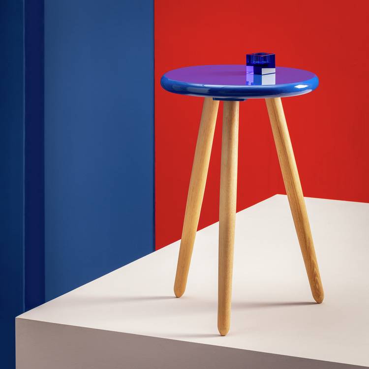 Habitat 60 Yumemi Side Table by Felix Conran - Blue 0