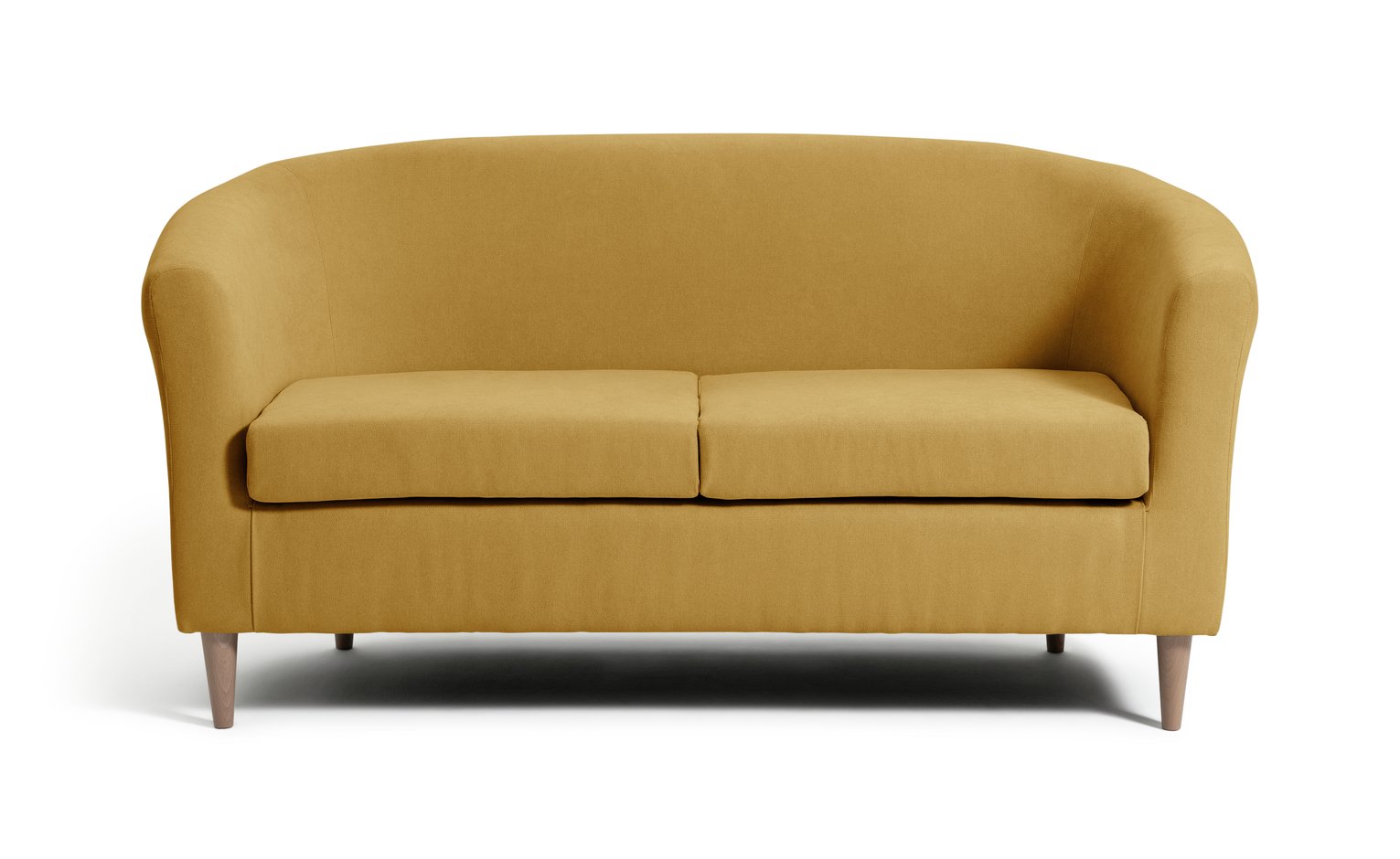 Argos Home 2 Seater Fabric Tub Sofa - Mustard