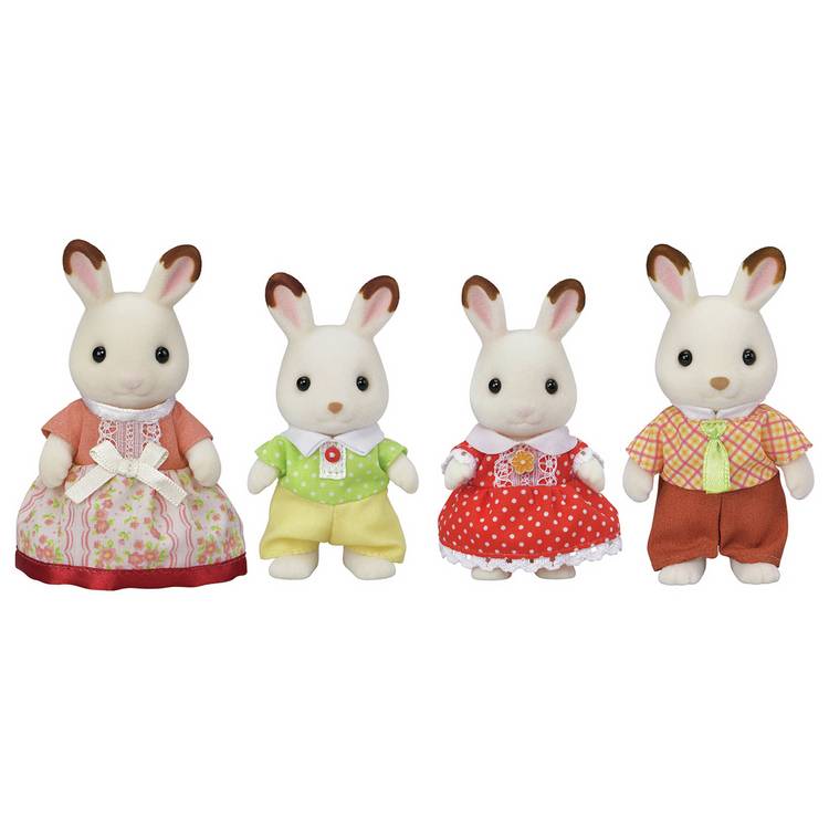Sylvanian Families Chocolate Rabbit Family Set 0