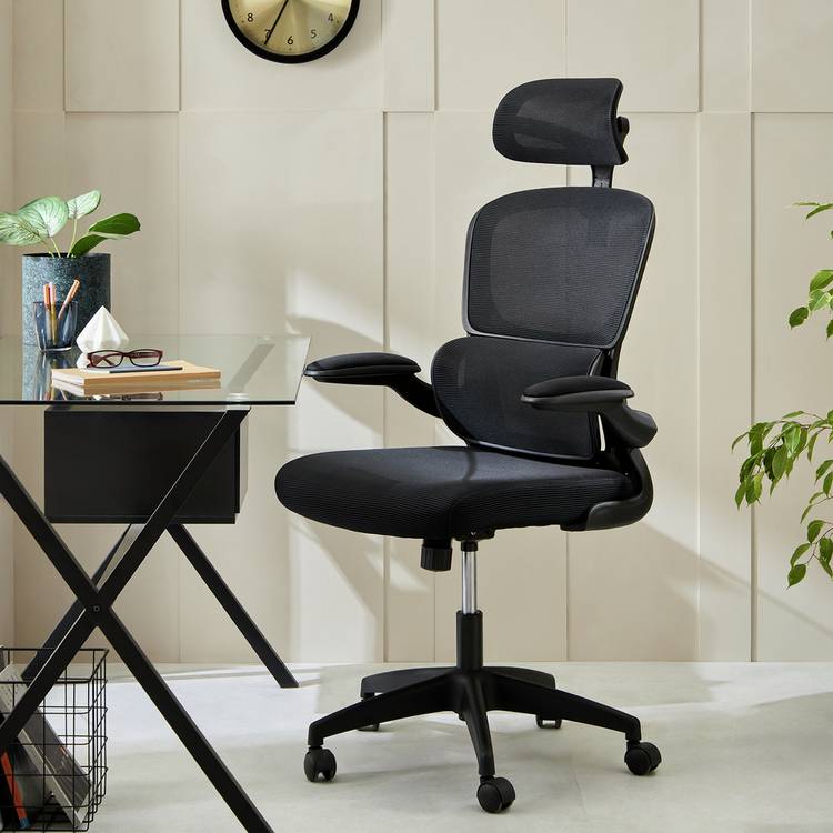 Habitat Oxley Mesh Office Chair - Black 0