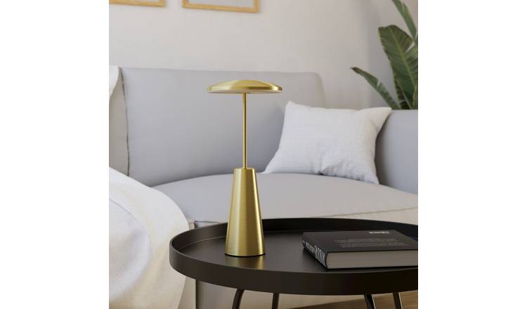 EGLO Piccola Steel LED Bathroom Portable Table Lamp - Gold