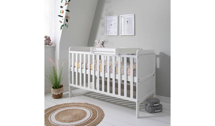 Argos white cheap cot bed