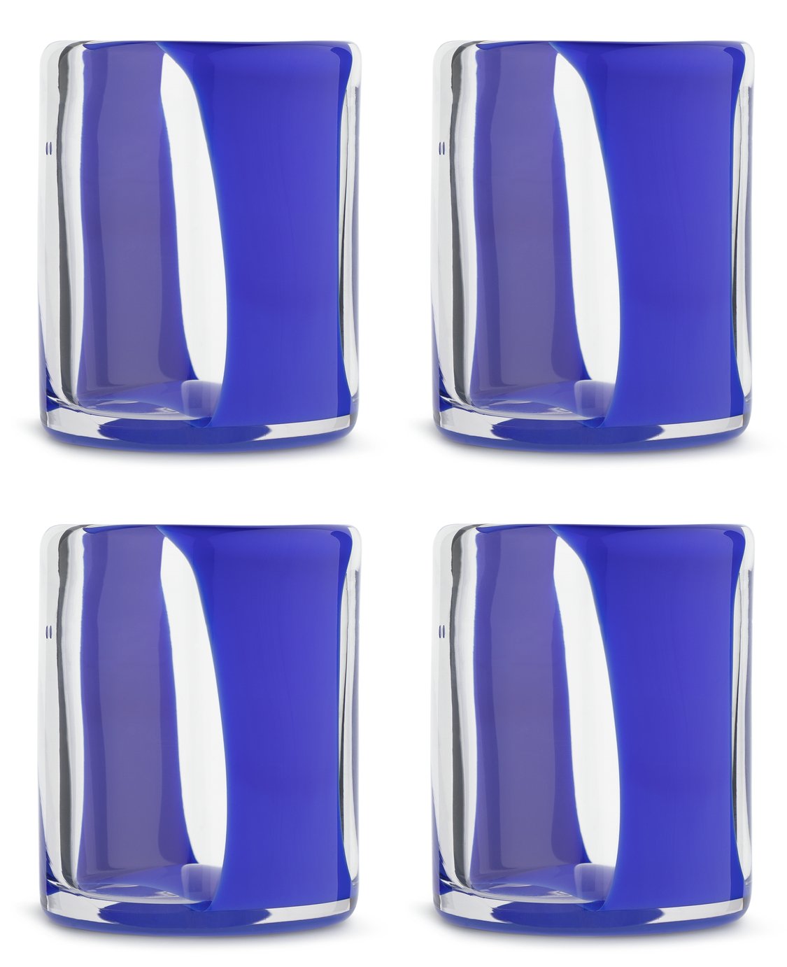 Habitat Art Glass Set of 4 Tumblers