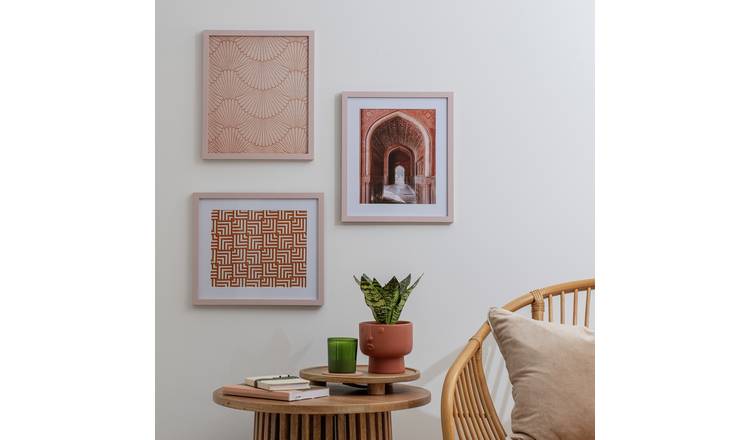 Habitat 3 Pack Pink Wooden Picture Frames - 8x10"