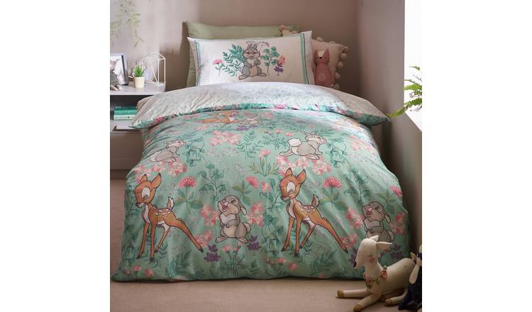 Disney Bambi Cotton Printed Floral Kids Bedding Set - Single