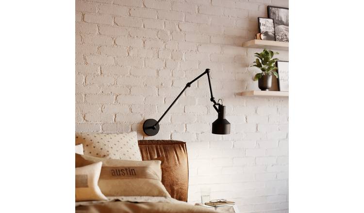 EGLO Takeley Steel Wall Light - Black