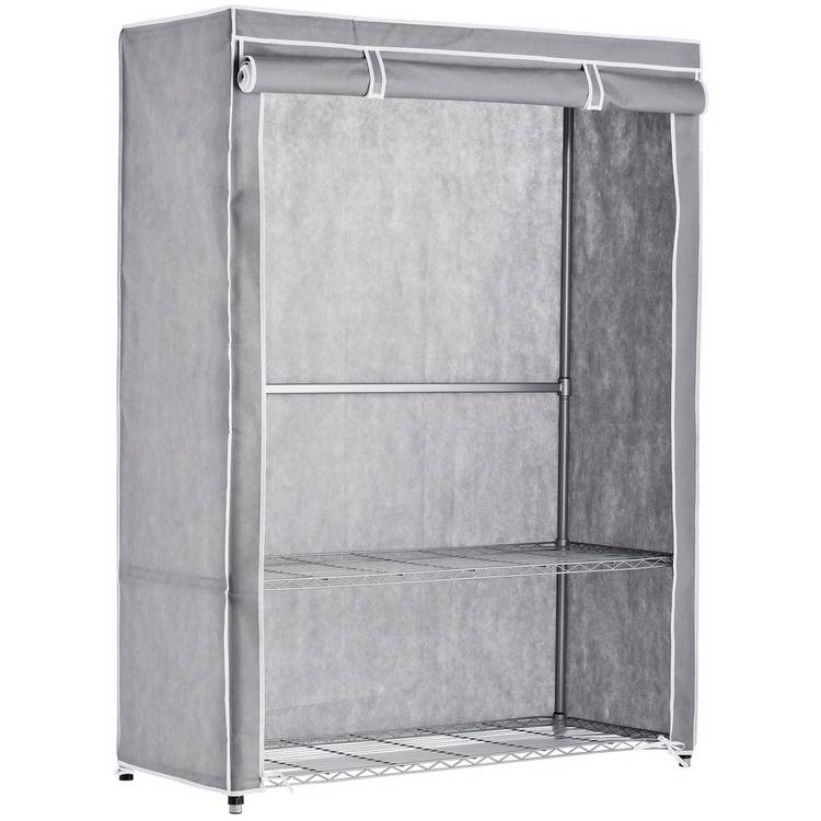 Argos Home Double Heavy Duty Covered Rail - Grey 0