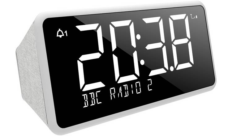 Bush Oxford DAB+/FM Clock Radio - White