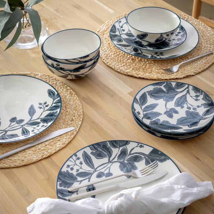 Habitat Floral 12 Piece Fine China Dinner Set 0