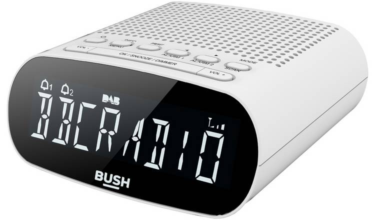 Bush Abbey DAB+/FM Clock Radio - White