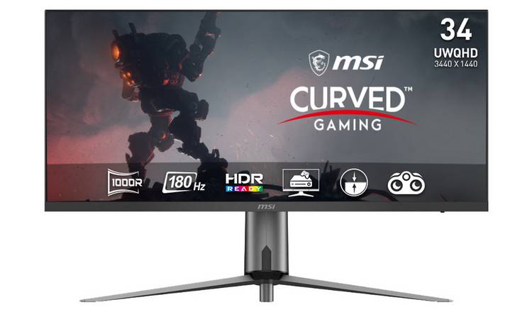 MSI 345CQR 34 Inch 180Hz UWQHD Gaming Monitor