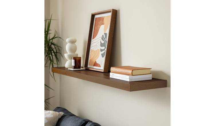 Argos Home Jak 120cm Floating Shelf - Walnut