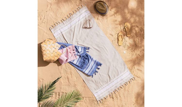 Catherine Lansfield Hammam Towel - Oatmeal