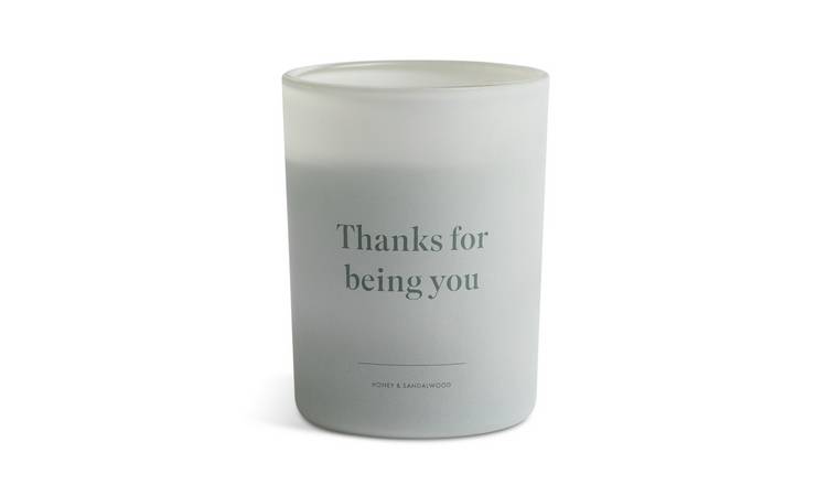 Habitat Thanks For Being You Candle - Honey & Sandalwood