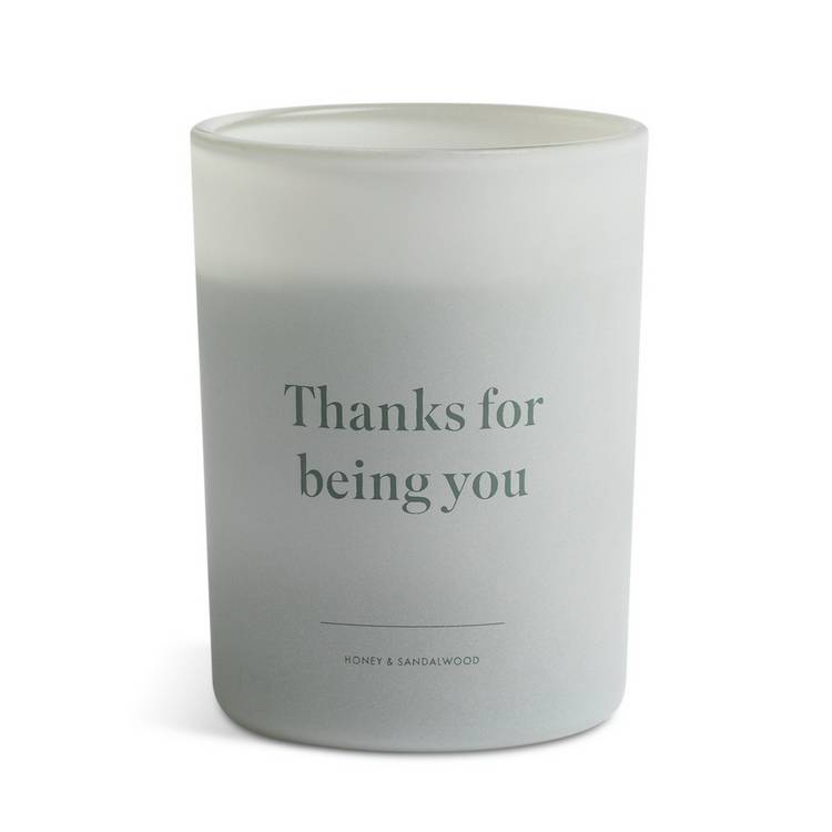 Habitat Thanks For Being You Candle - Honey & Sandalwood 0