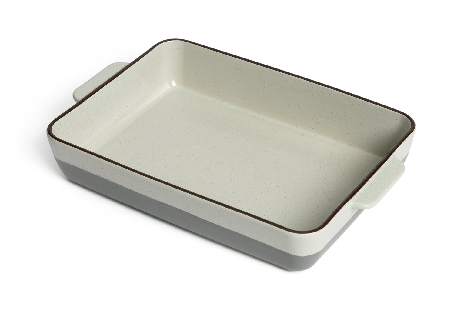 Habitat Speckle 36cm Large Ceramic Roasting Tin