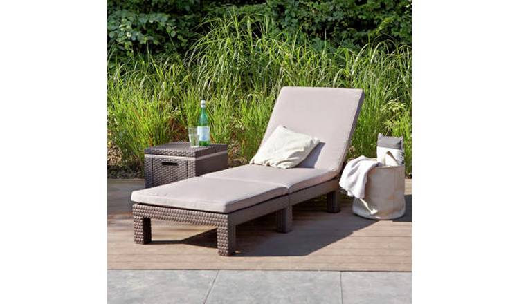 Argos black sun store lounger