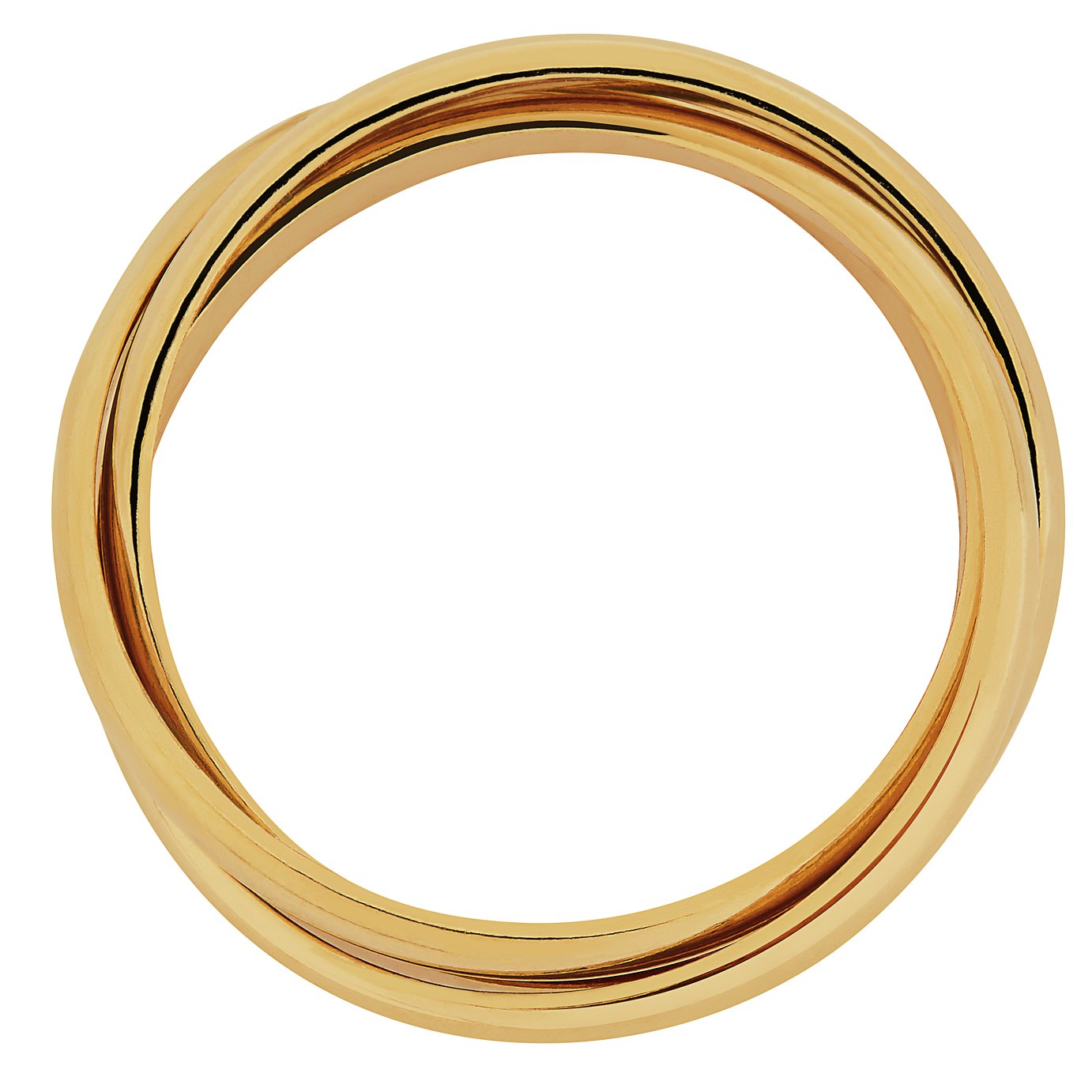 Revere 9ct Gold Plated Sterling Silver Three Band Ring Review