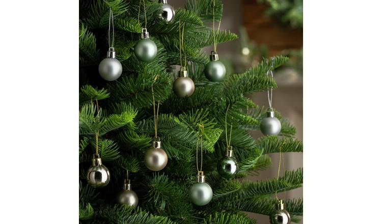 Habitat Pack of 49 Timeless Mini Christmas Baubles