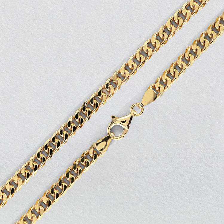 Revere 9ct Gold Plated Sterling Silver 20 Inch Chain 0