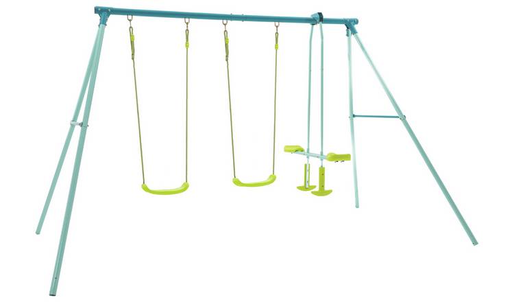 Buy TP Toys Kids Double Swing Set With Glide Ride | Swings | Argos