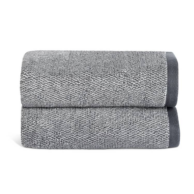 Habitat Marl 2 Pack Hand Towel - Black 0