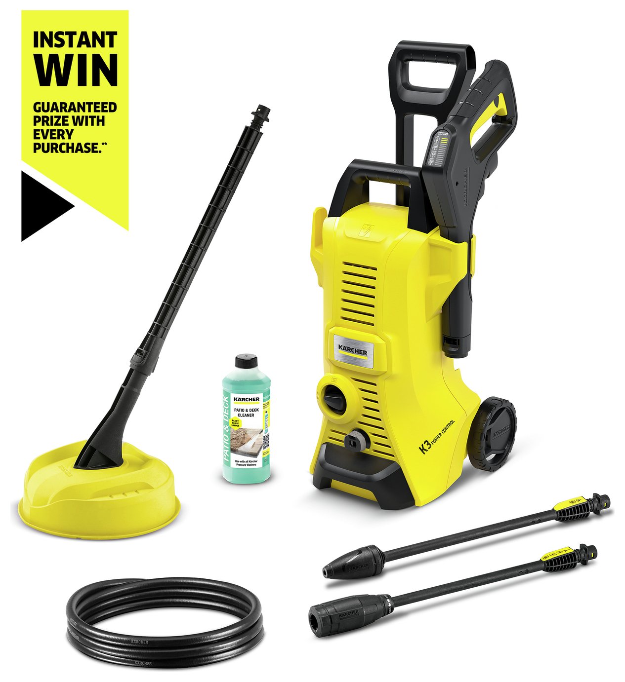 Karcher K 3 Power Control Home Pressure Washer - 1600W