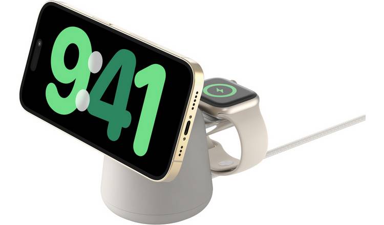 Belkin 2 in 1 MagSafe Wireless Charger Stand 15W - Sand