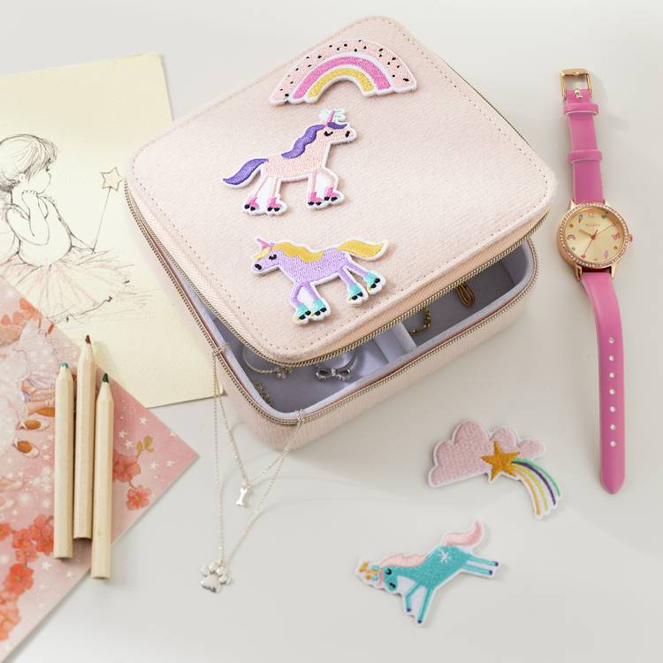 Argos Home Fabric Small Unicorn Kids Jewellery Box 0