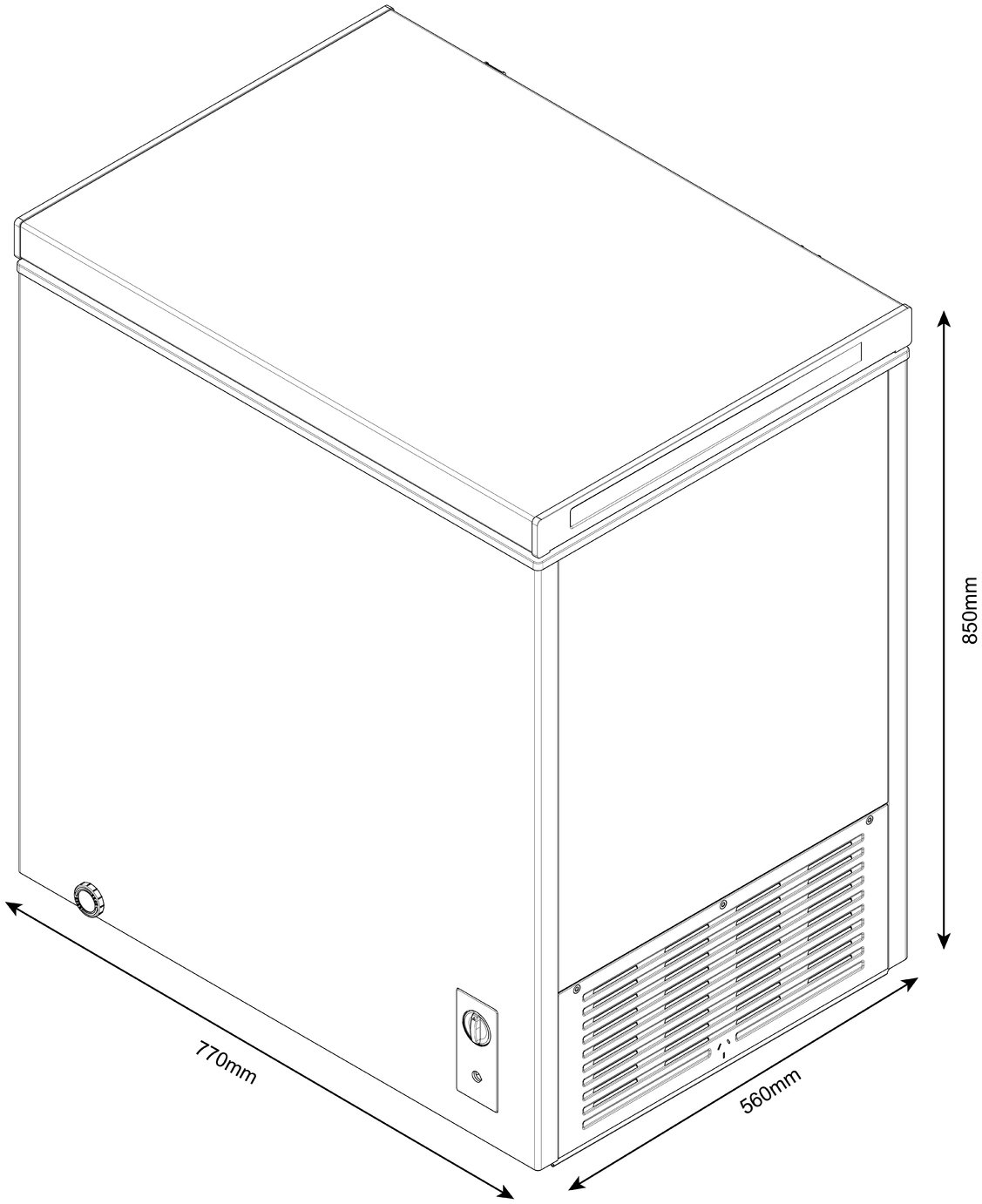 Buy Bush BECFE198LW Chest Freezer - White | Freezers | Argos