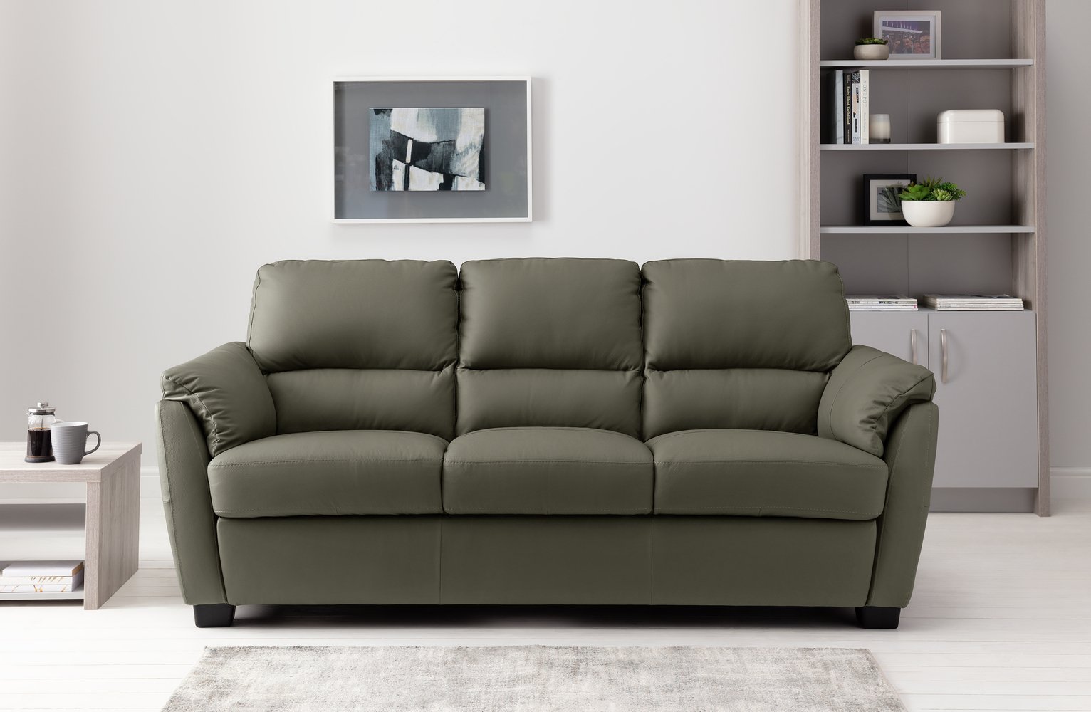 Argos Home New Trieste 3 Seater Leather Mix Sofa Review