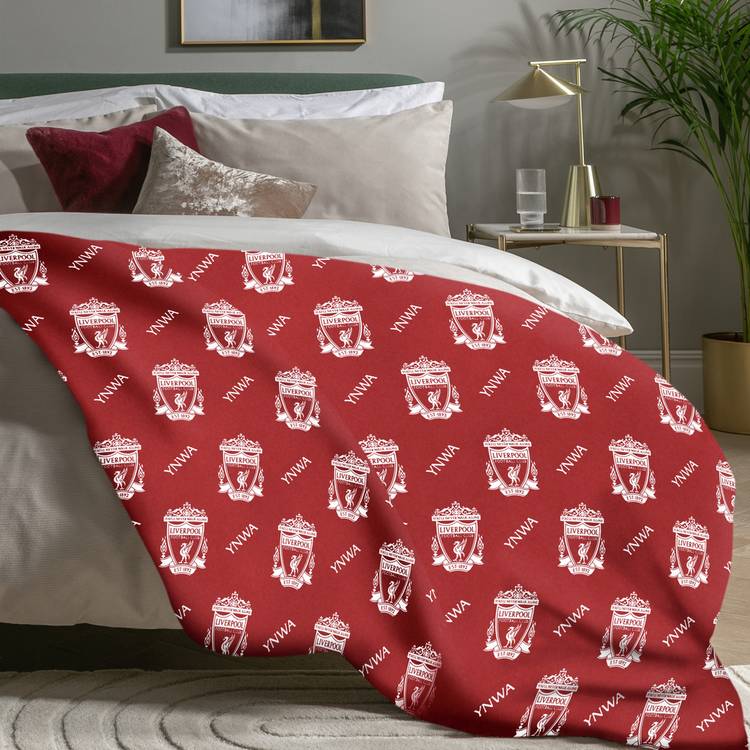 Liverpool FC FLeece Throw - Red - 150x100cm 0