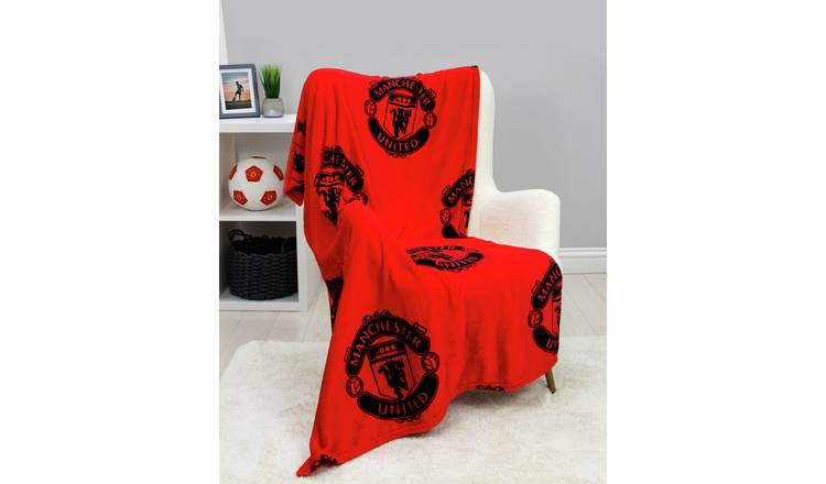 Manchester UTD Fleece Throw - Red