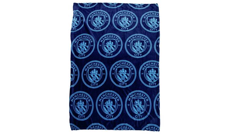 Manchester City Fleece Throw - Blue - 150x100cm