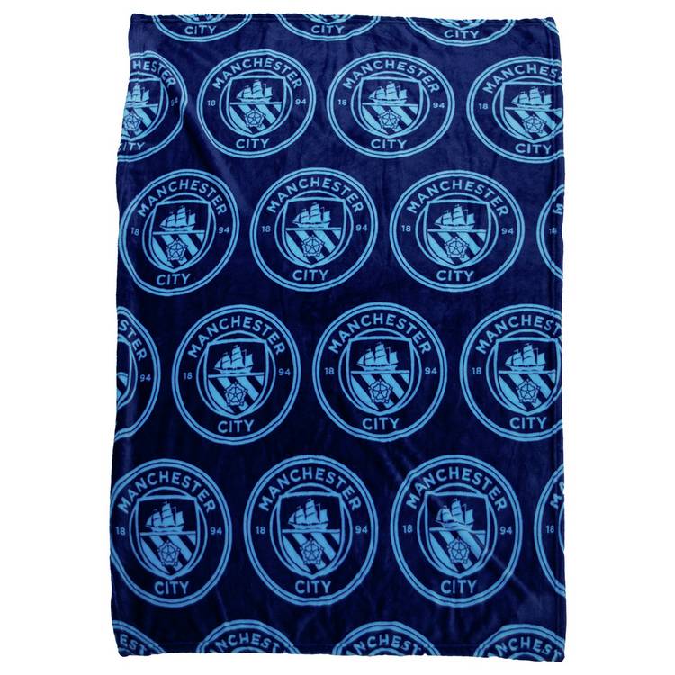 Manchester City Fleece Throw - Blue - 150x100cm 0