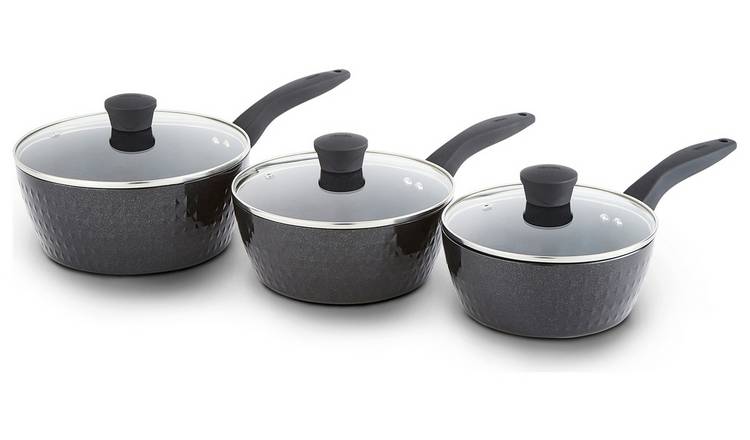 Tower 3 Piece Non Stick Aluminium Pan Set