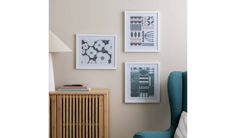 Habitat 3 Pack White Wooden Picture Frames - 8x10"